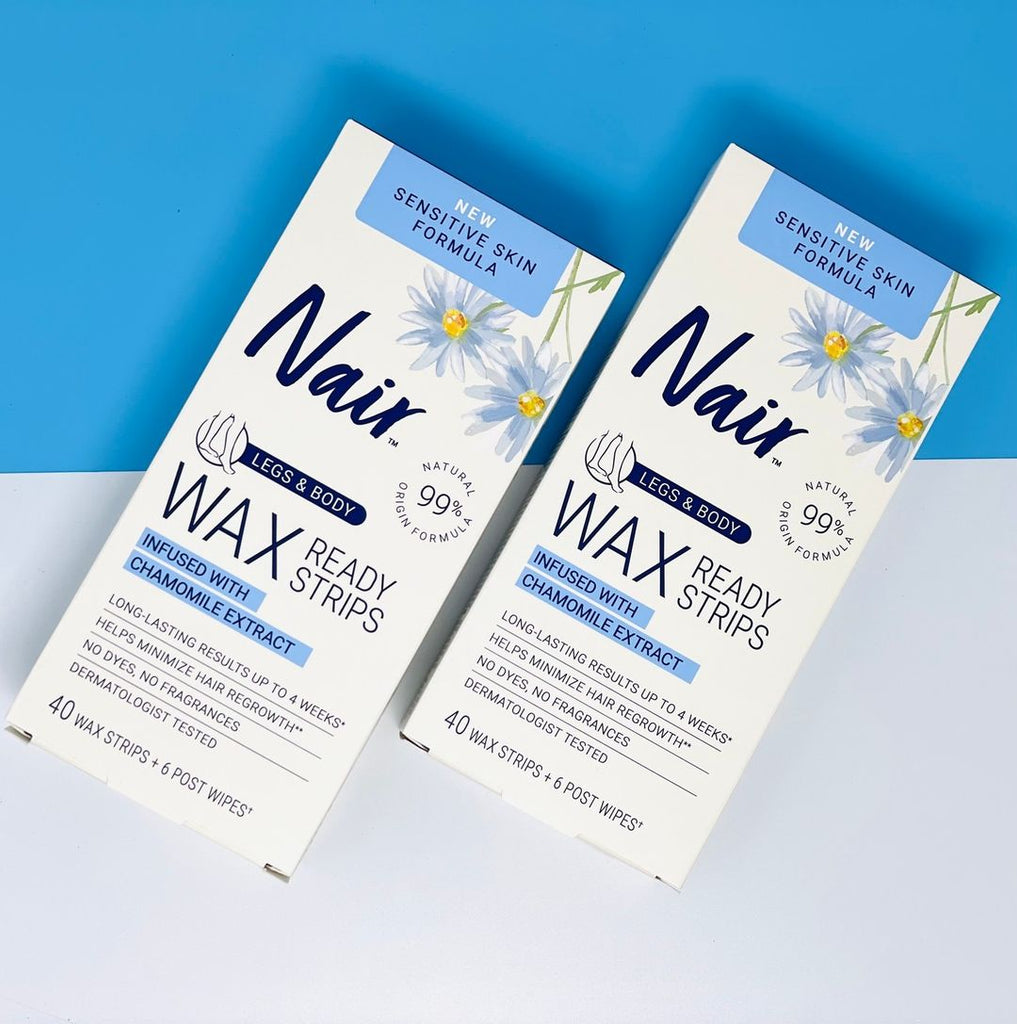 Nair Wax Ready Strips, Sensitive Skin: Legs & Body